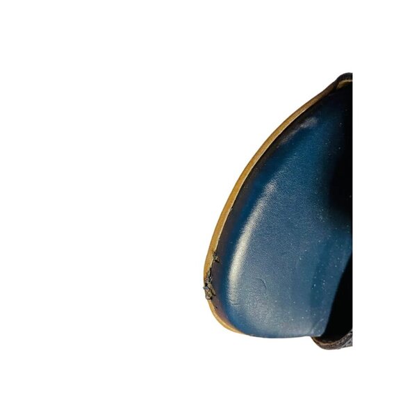 Naturalizer Womens Flat Slingback Sandals N5 Comport Navy Blue 7 1/2M - Picture 6 of 13